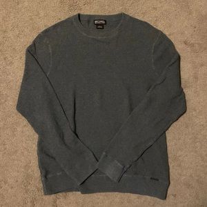 Michael Kors Gray Waffle Sweater L
